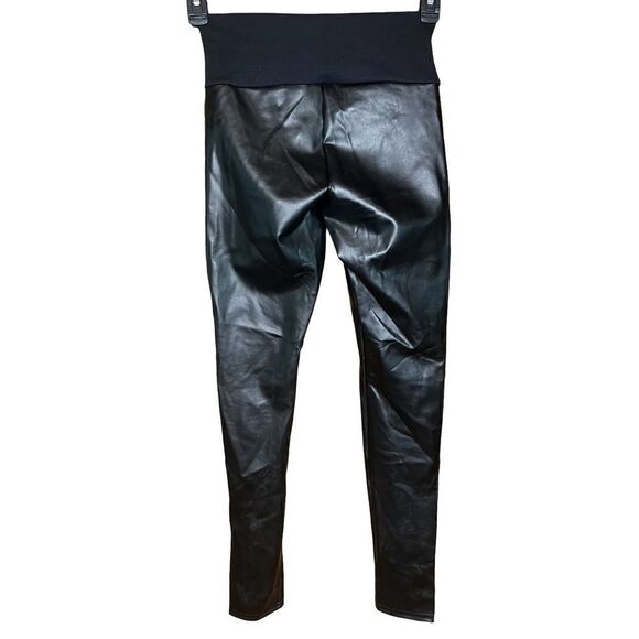 ASSETS by SPANX Women's All Over Faux Leather Leggings in Black NWOT Size Small - Picture 9 of 10